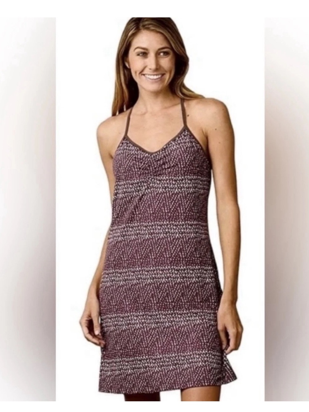 Prana Elixir T-Back Dress Purple Size M